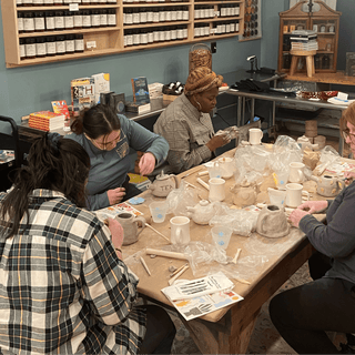 Tea Tasting + Teapot Making Pottery Workshops at Curio Spice Co | Cambridge MA