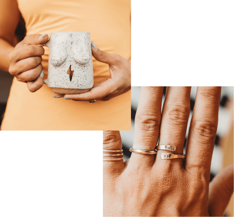 In Good Co Shop Fuck It Ring and Spark Boob Mug