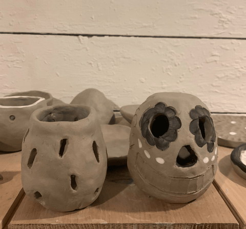 Votive Candle Holder and Calavera